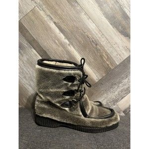 Dunhams Eskipades Womens Size 10 Vintage Style Winter Faux Fur Boots 8795 Canada